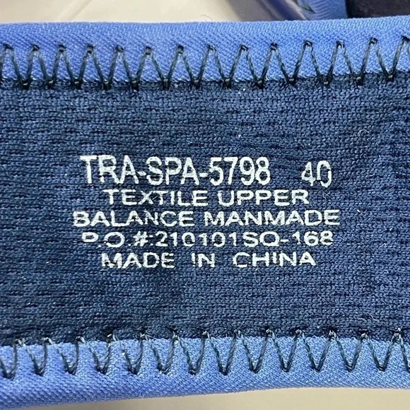 TRAQ by Alegria Womens Backstrap Sport Sandals Floral Blue Textile 40 US 9.5 - Picture 4 of 5